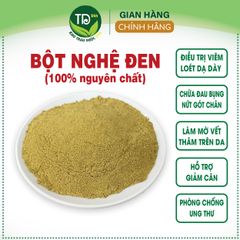 Bột nghệ đen Nghệ An nguyên chất, chống oxy hóa, giảm đau dạ dày, làm giảm tác dụng phụ của hóa trị