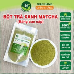 Bột Trà Xanh Matcha nguyên chất 100 %, hương liệu tự nhiên làm bánh, đắp mặt, pha chế đồ uống