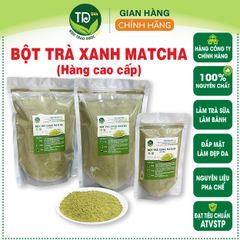 Bột Trà Xanh Matcha nguyên chất 100 %, hương liệu tự nhiên làm bánh, đắp mặt, pha chế đồ uống