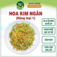 Trà hoa kim ngân, thanh nhiệt, giải độc, hạ đường huyết, giảm mụn, lợi tiểu, hạ cholesterol