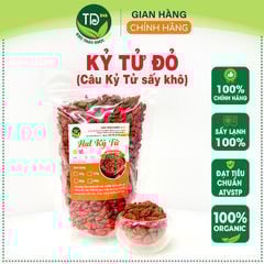 Hạt kỷ tử đỏ sấy khô, hạt to, đỏ, khô, sạch, hàng loại 1