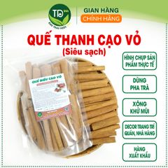 [HÀNG CAO CẤP] Quế thanh (quế điếu) cạo vỏ Yên Bái, gia vị thơm, uống trà, trang trí, xông phòng
