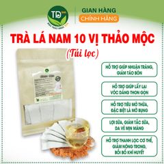 [Combo 1kg] Trà lá nam 10 vị thảo mộc, hỗ trợ đào thải mỡ thừa, mỡ máu, mát gan, thanh lọc cơ thế