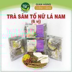 Trà sâm tố nữ lá nam, bổ huyết, hoạt huyết, làm chậm quá trình mãn kinh, giảm khô âm đạo, cân bằng nội tiết tố