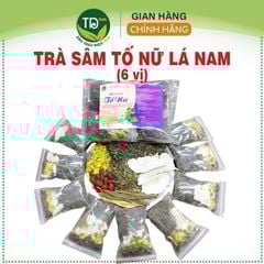 Trà lá nam sâm tố nữ, bổ huyết, hoạt huyết, làm chậm quá trình mãn kinh, giảm khô âm đạo, cân bằng nội tiết tố, đẹp da