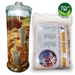 Minh mạng thang, chuẩn 33 vị, 1 thang 2 kg + 1kg rễ cây mú từn, bổ thận tráng dương, tăng cường sức khỏe (combo 2 in 1)