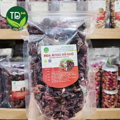 Hoa Atiso đỏ khô (Hoa bụp giấm/Hoa Hibiscus), nguyên liệu pha trà, chưng yến, làm siro