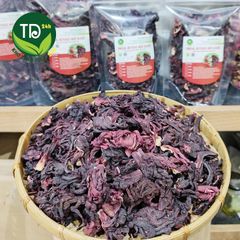 Hoa Atiso đỏ khô (Hoa bụp giấm/Hoa Hibiscus), nguyên liệu pha trà, chưng yến, làm siro