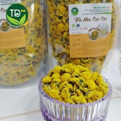 Trà hoa cúc chi (cúc tiến Vua) sấy lạnh nguyên bông, hàng mùa mới, chuyên làm quà biếu tặng