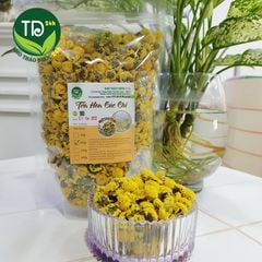 Trà hoa cúc chi (cúc tiến Vua) sấy lạnh nguyên bông, hàng mùa mới, chuyên làm quà biếu tặng