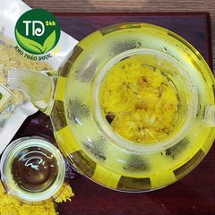 Trà hoa cúc vàng, pha trà, an thần, ngủ ngon, giảm đau bụng kinh, ổn định đường huyết, thanh lọc cơ thể