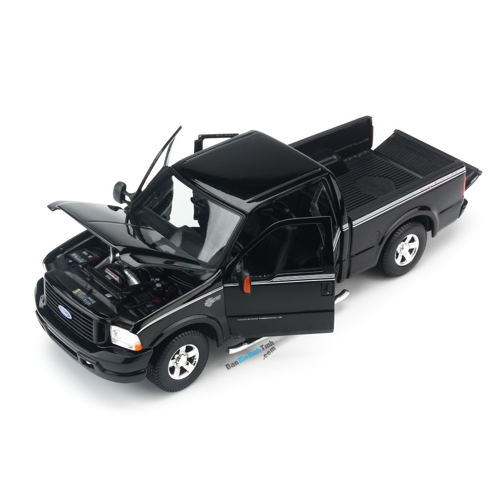 Mô hình xe ô tô Ford F-350 Harley Davidson 2004 Black 1:18 Maisto MH-36690 (19)