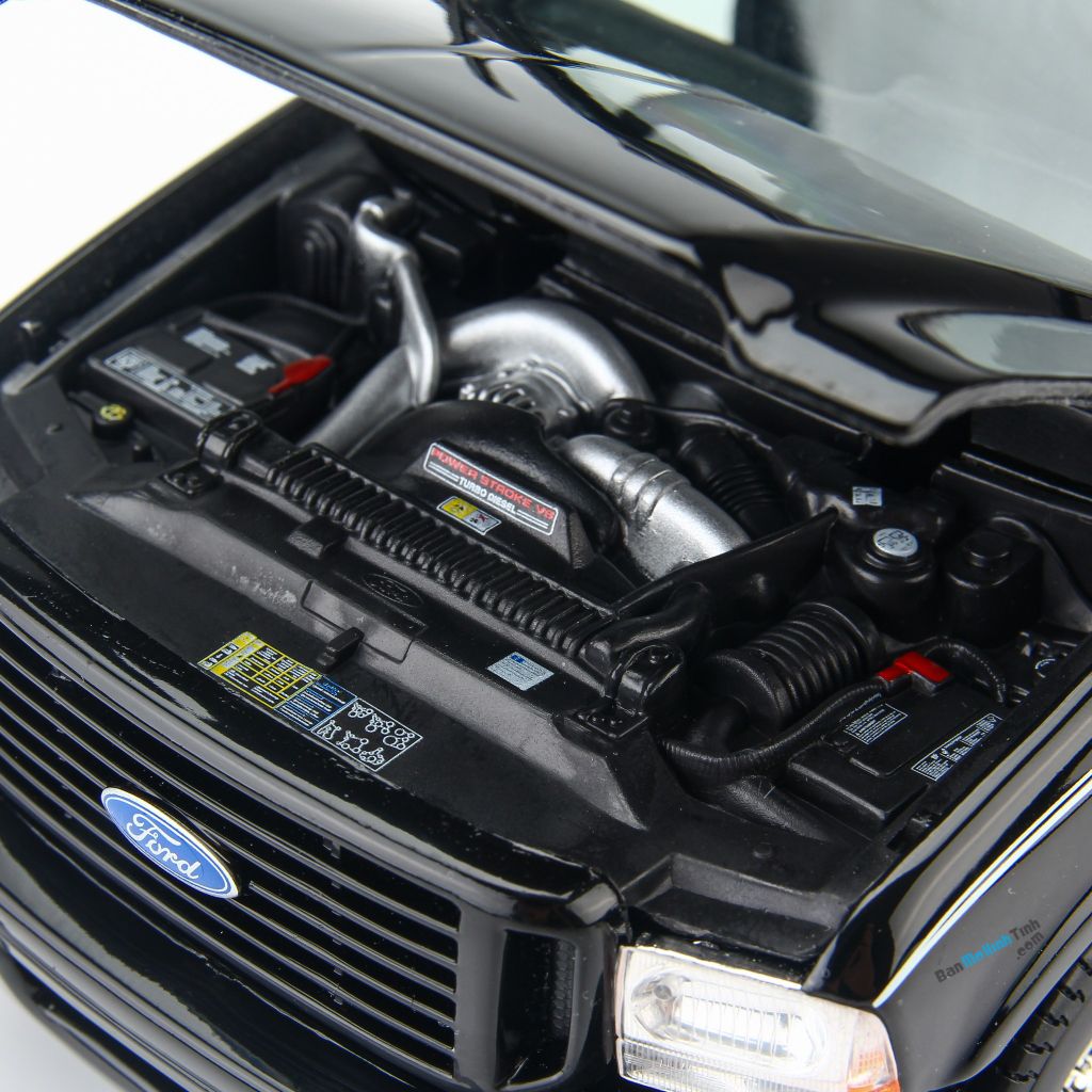 Mô hình xe ô tô Ford F-350 Harley Davidson 2004 Black 1:18 Maisto MH-36690 (15)