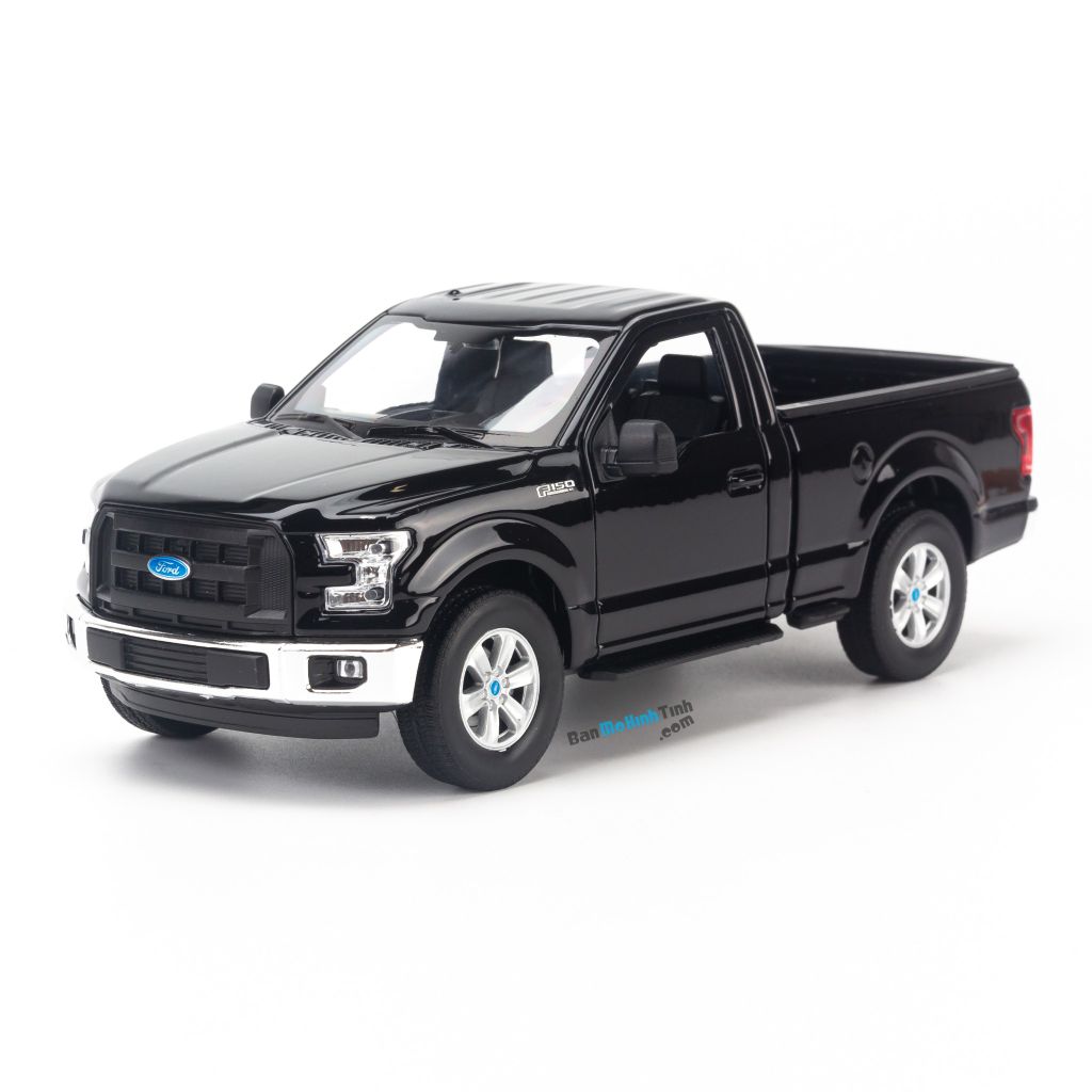 Mô hình xe Ford F-150 2015 Regular Cab 1:24 Welly Black (1)