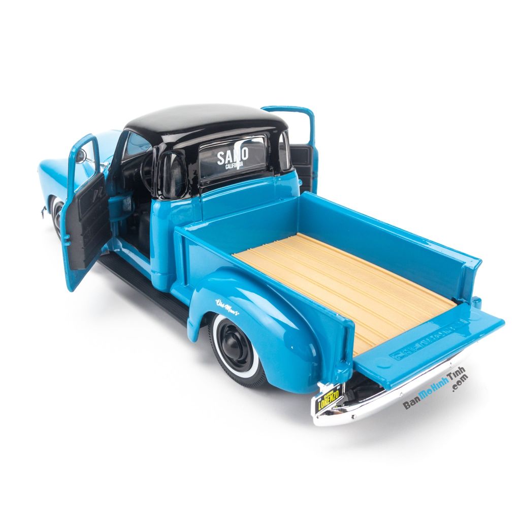 Mô hình xe bán tải Chevrolet 3100 Pickup 1950 1:25 Maisto Blue (3)