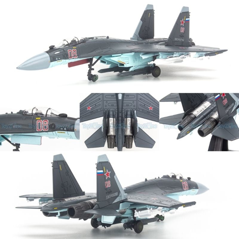 Mô hình máy bay chiến đấu Su-35 Super Flanker Russian Air Force 1:100 Nsmodel