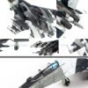 Mô hình máy bay chiến đấu Su-35 Super Flanker Russian Air Force 1:100 Nsmodel