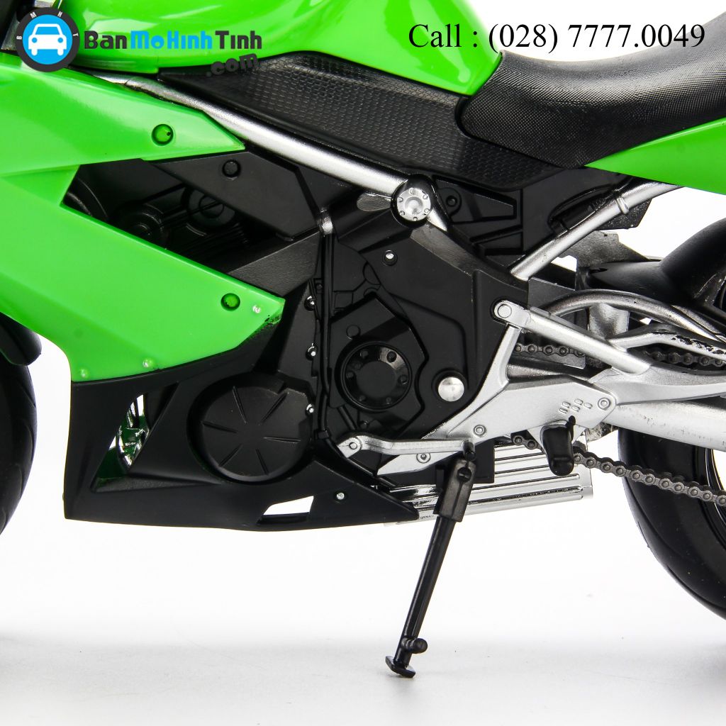 Mô hình xe mô tô Kawasaki Ninja 650R 2009 Green 1:10 Welly -62803