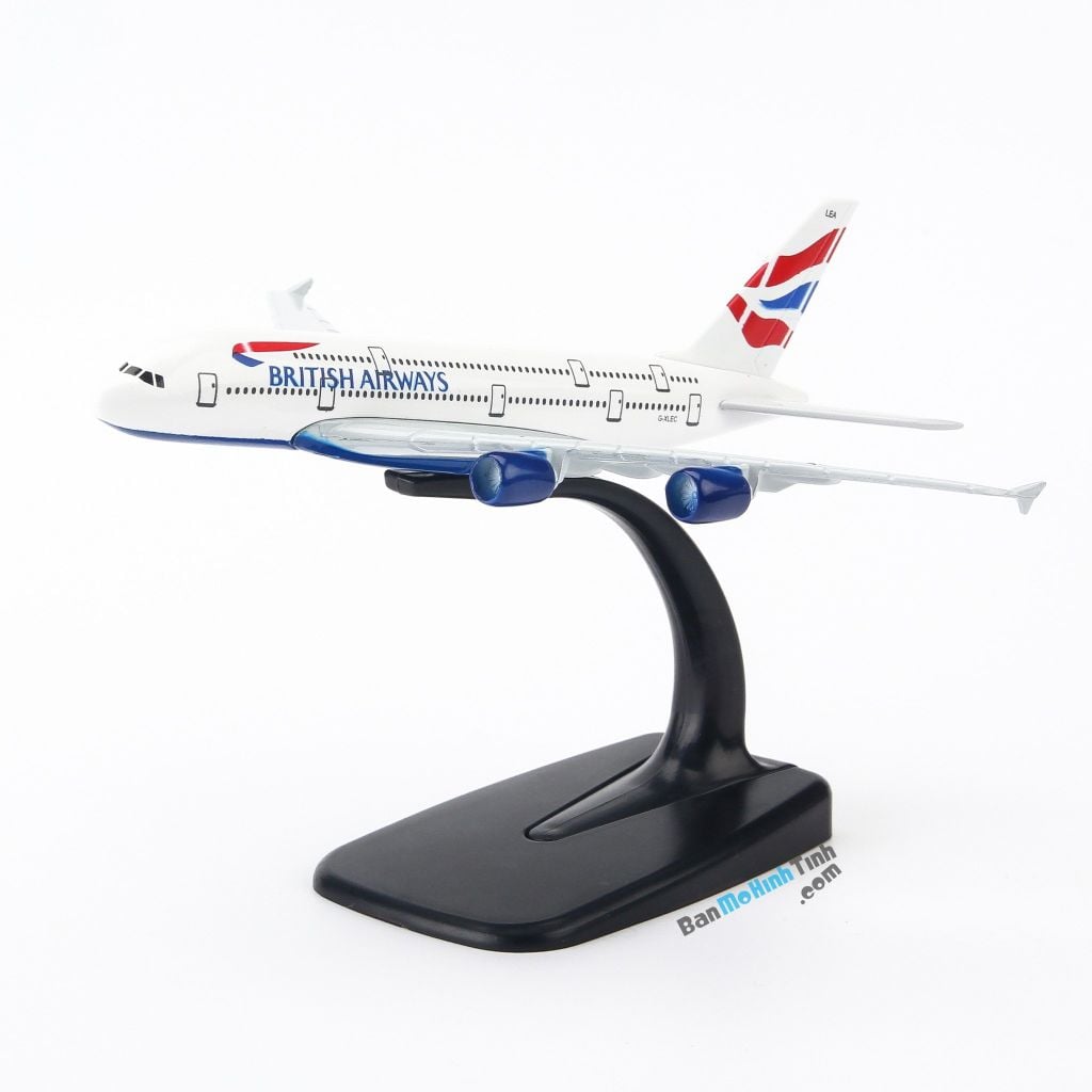 Mô hình máy bay tĩnh British Airways Airbus A380 16cm Everfly giá rẻ (2)