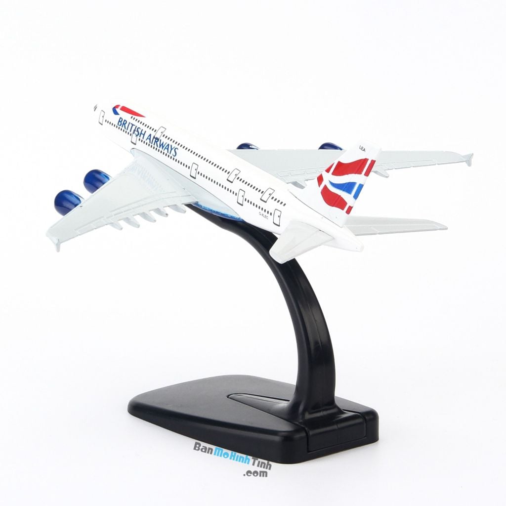 Mô hình máy bay tĩnh British Airways Airbus A380 16cm Everfly giá rẻ (5)