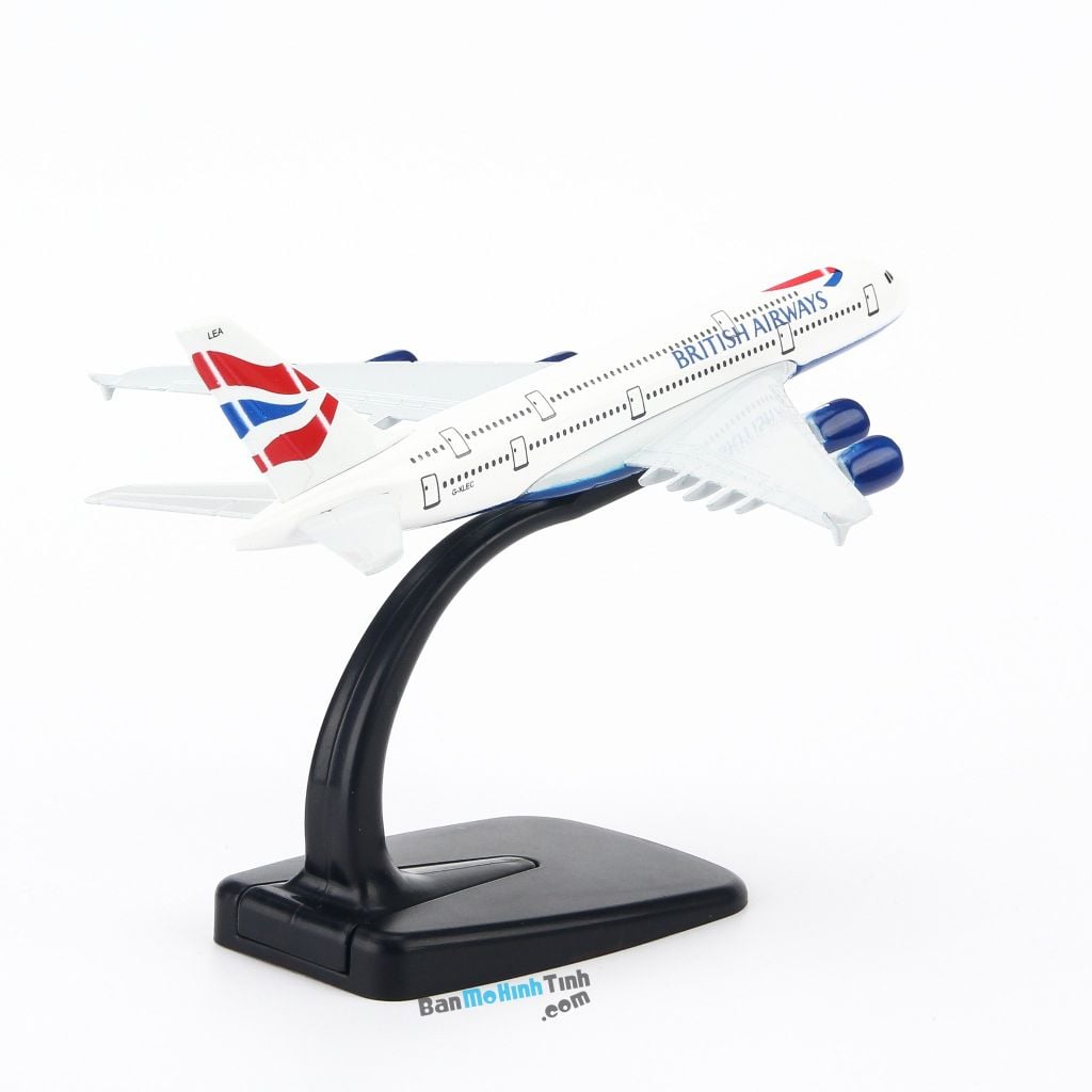 Mô hình máy bay tĩnh British Airways Airbus A380 16cm Everfly giá rẻ (4)
