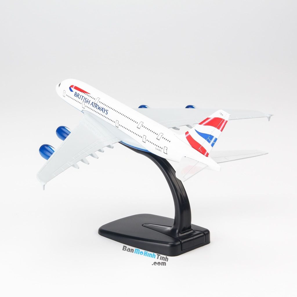 Mô hình máy bay tĩnh British Airways Airbus A380 20cm Everfly giá rẻ (5)
