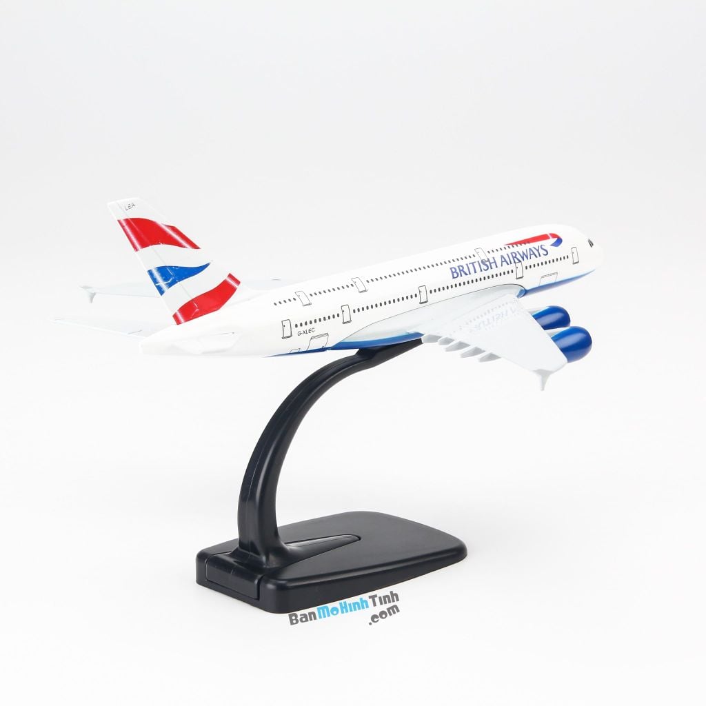 Mô hình máy bay tĩnh British Airways Airbus A380 20cm Everfly giá rẻ (4)