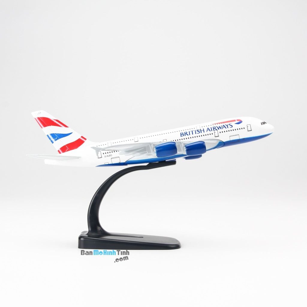 Mô hình máy bay tĩnh British Airways Airbus A380 20cm Everfly giá rẻ (3)