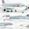 Mô hình máy bay lắp ráp có đèn led Qatar Airways Airbus A380 47cm Everfly
