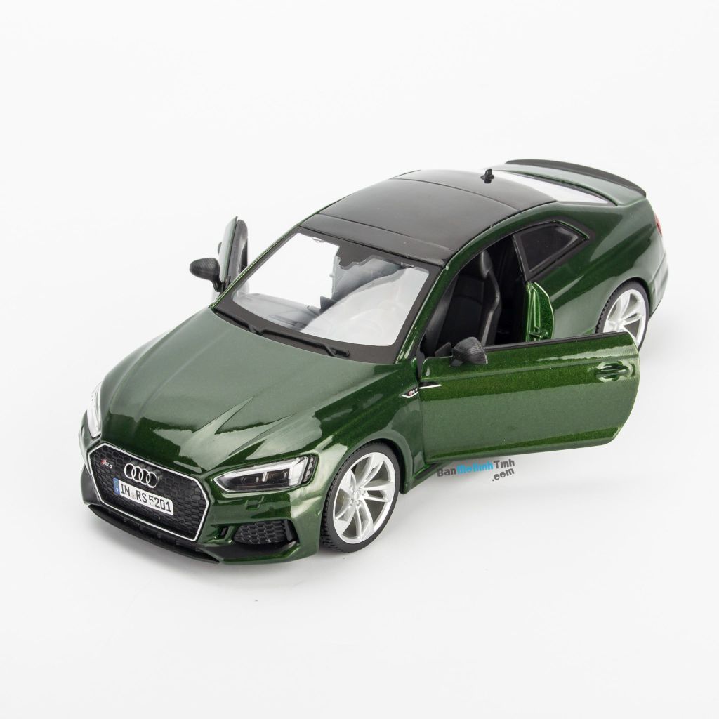 Mô hình xe Audi RS5 Coupe Green 1:24 Bburago (17)