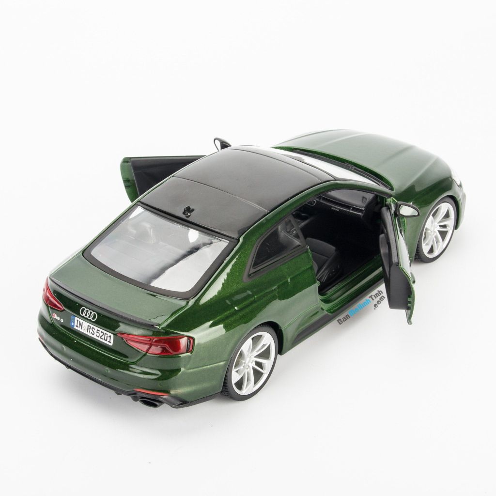 Mô hình xe Audi RS5 Coupe Green 1:24 Bburago (16)