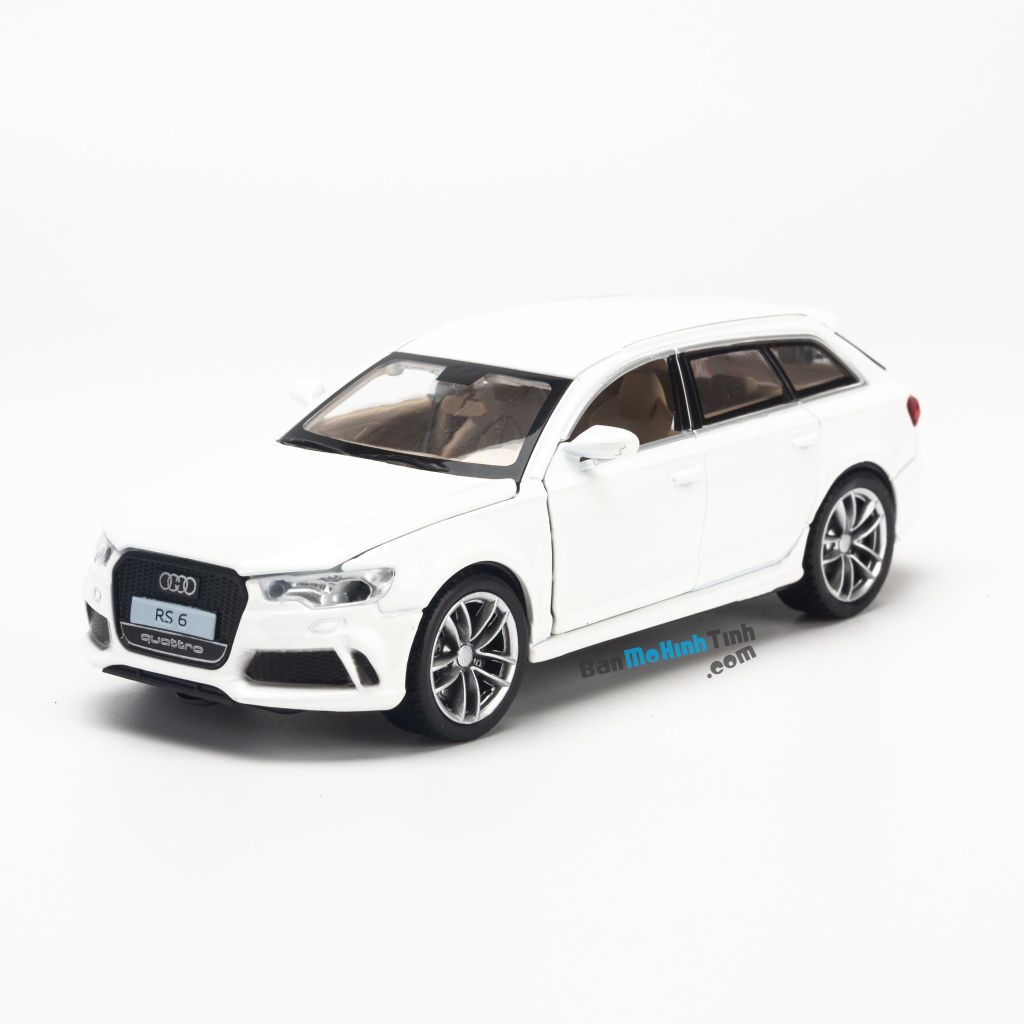 Mô hình xe Audi RS6 1:32 Doublehorses White (1)