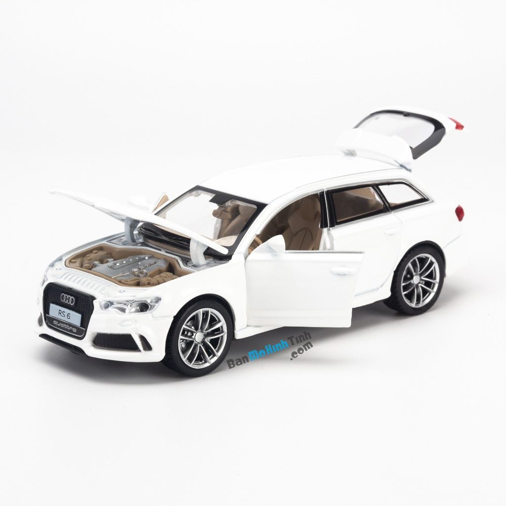 Mô hình xe Audi RS6 1:32 Doublehorses White (7)