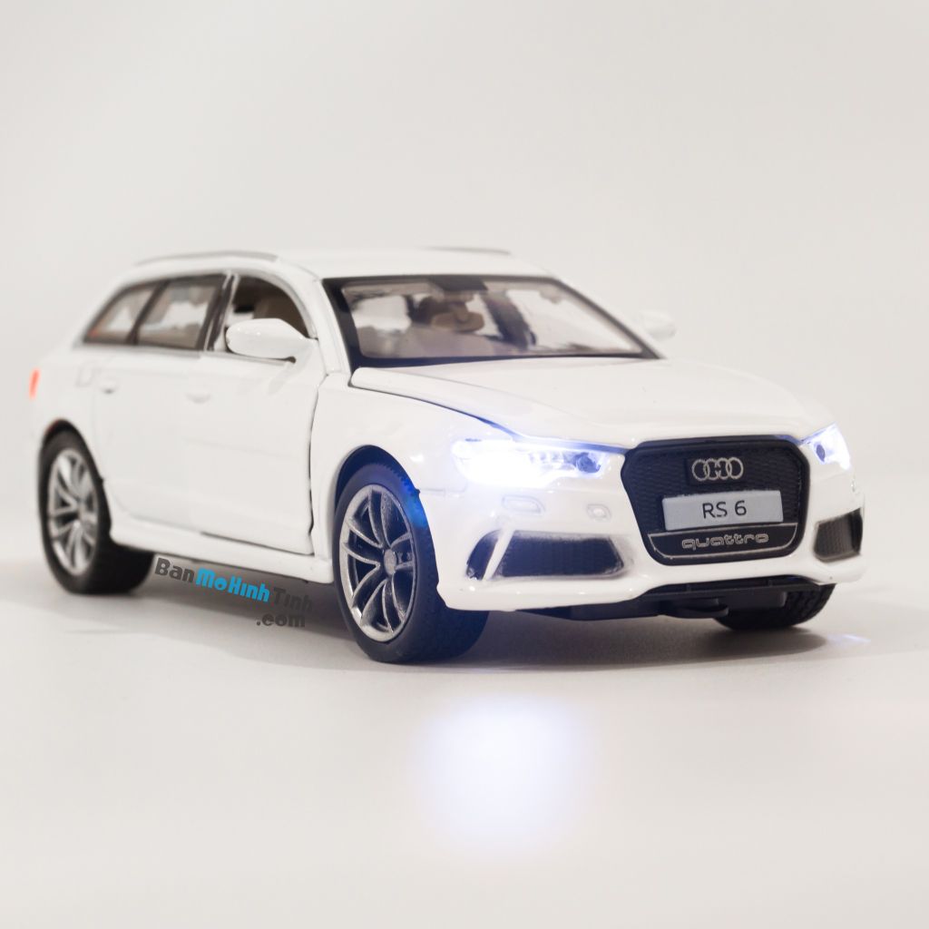 Mô hình xe Audi RS6 1:32 Doublehorses White (5)