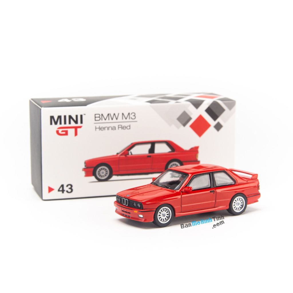 Mô hình xe JDM BMW M3 E20 1:64 MiniGT Henna Red giá rẻ (6)