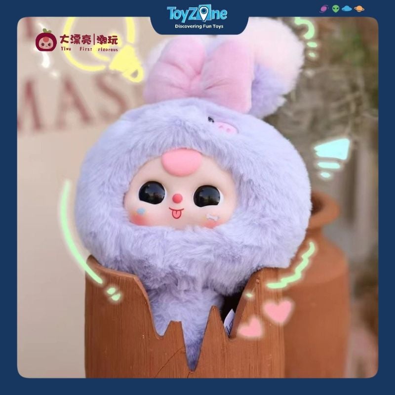 Mô hình Blind box Móc khóa Gấu bông Baby Three Gương Cầm Tay Magic Mirror ( Gương Thần ) CUREPLANETA