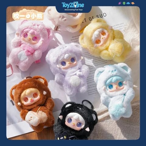 Mô hình Blind box Móc khóa Gấu bông Yooki Take a Bite of the Bear V4 YALLI STUDIO