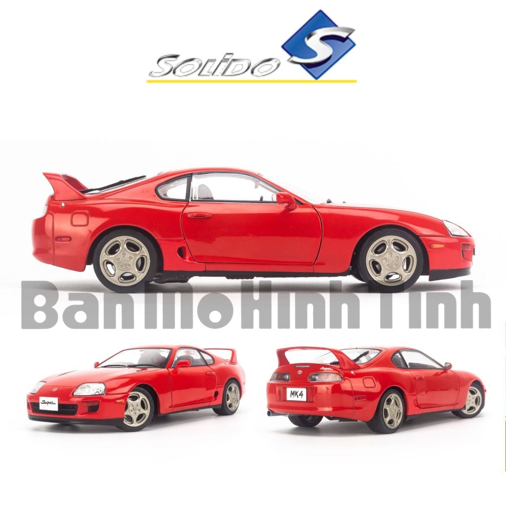 Mô hình xe Toyota Supra Bull Demon MK A80 1:18 Solido