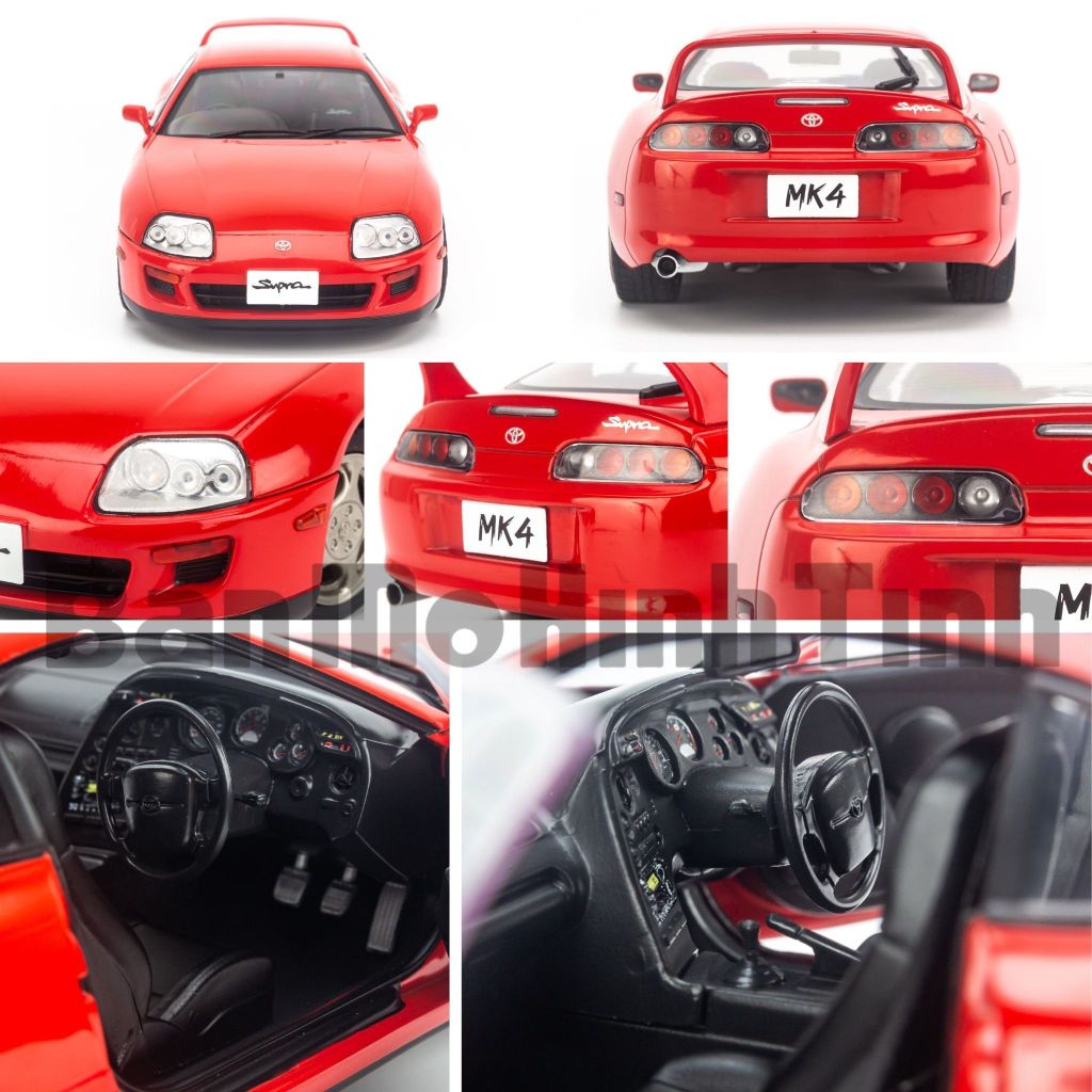 Mô hình xe Toyota Supra Bull Demon MK A80 1:18 Solido