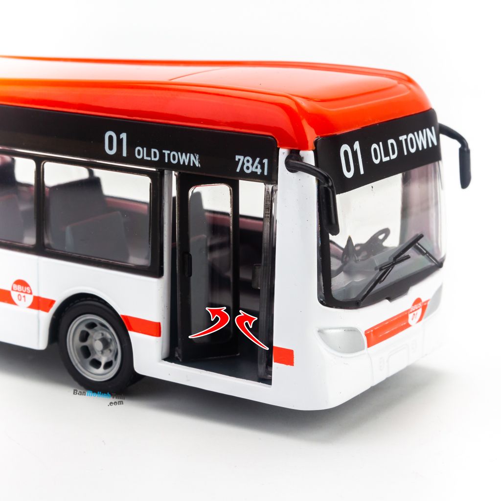 Mô hình xe Bus City long 19cm Bburago