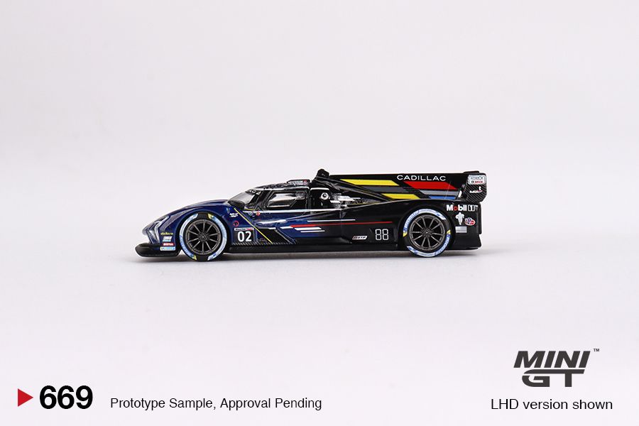 Mô hình xe Cadillac V-Series.R #02 2023 IMSA Daytona 24 Hrs 1:64 MiniGT