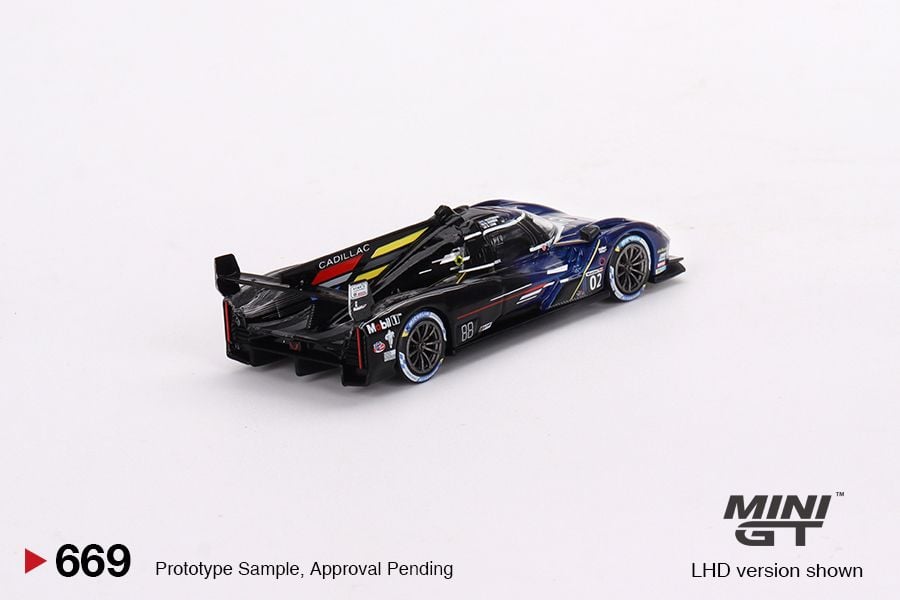 Mô hình xe Cadillac V-Series.R #02 2023 IMSA Daytona 24 Hrs 1:64 MiniGT
