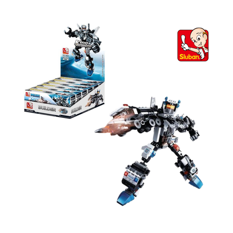 Bộ đồ chơi lắp ráp mô hình Robot Cảnh Sát 6in1 SLUBAN