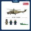 Bộ đồ chơi mô hình lắp ráp Trực thăng chiến đấu MI-24S 3in1 1:35 Sluban