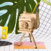 Mô hình gỗ lắp ráp 3D Vintage Camera (Hộp Đựng Bút Máy Chụp Ảnh Cổ Điển) (Wood Color) - Robotime TG403 - WP054