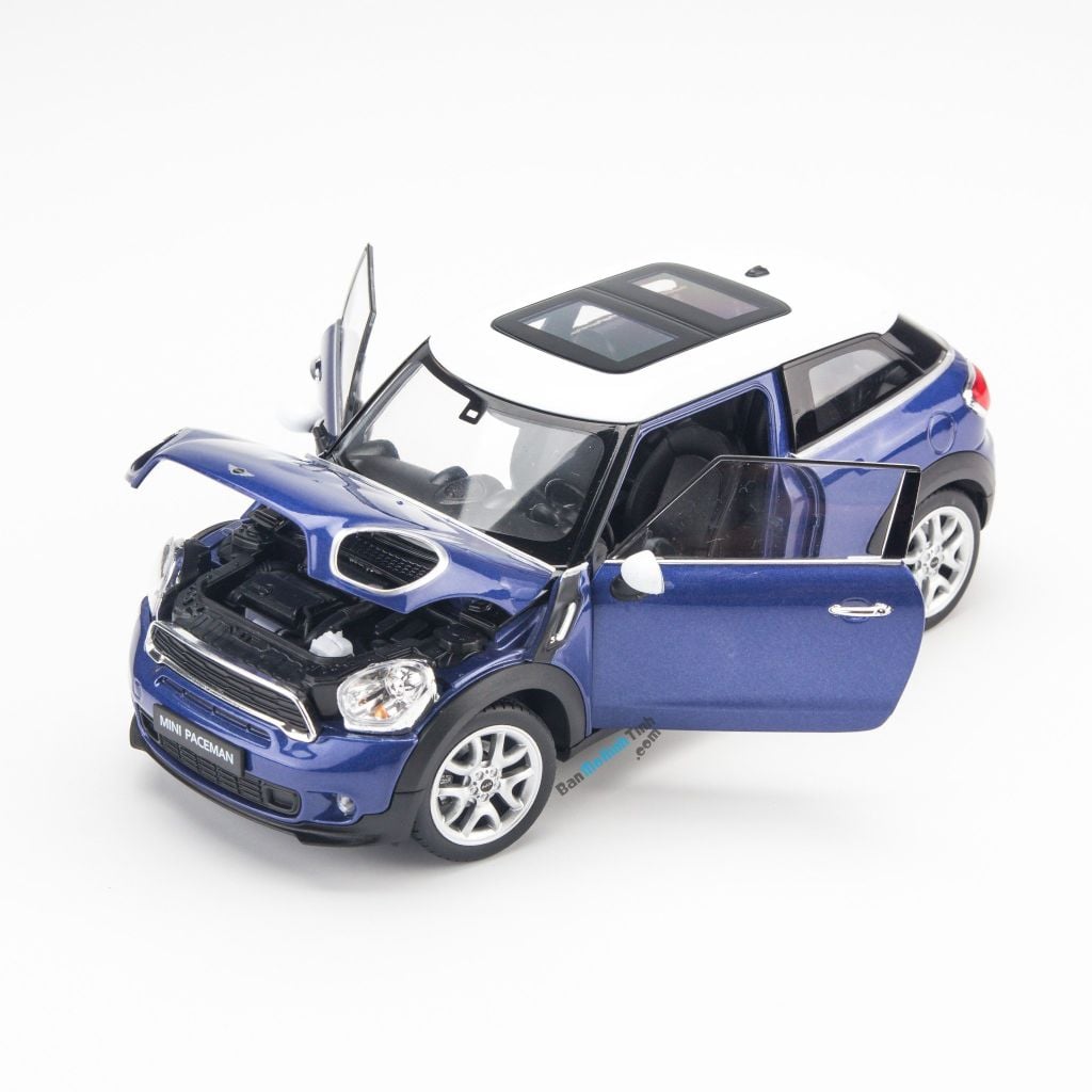 Mô hình xe Mini Cooper S Paceman Blue 1:24 Welly - 24050