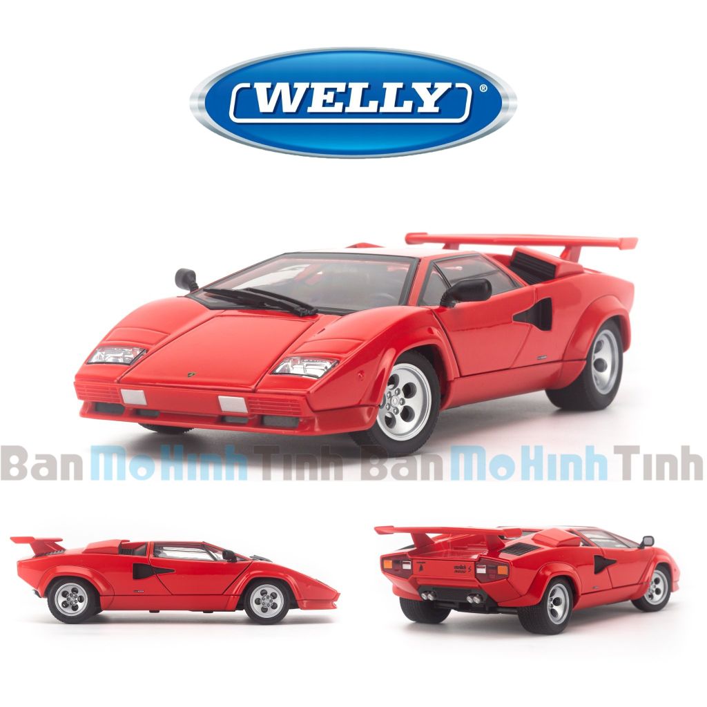 Mô hình xe Lamborghini Countach LP 5000 S 1:24 Welly