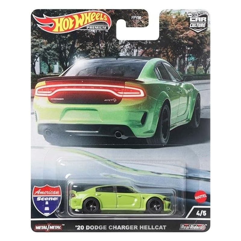 Mô hình xe Dodge Charger Hellcat 2020 Car Culture Series: American Style 1:64 Hot Wheels Premium