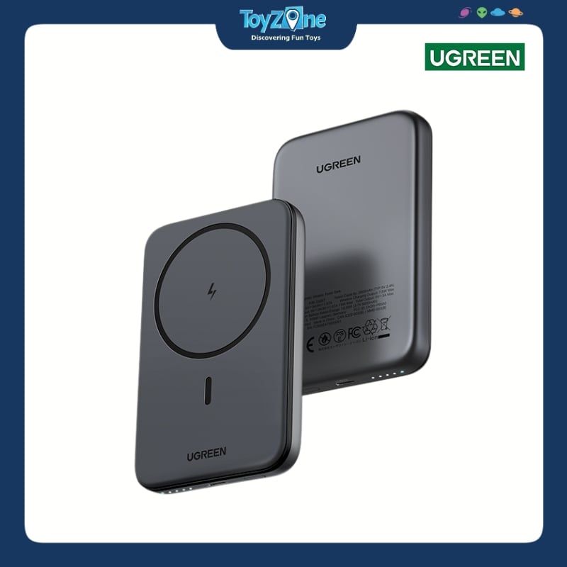 Pin Sạc Dự Phòng Không Dây 10000mAh Snap Charge Wireless Fast Charging Power Bank UGREEN