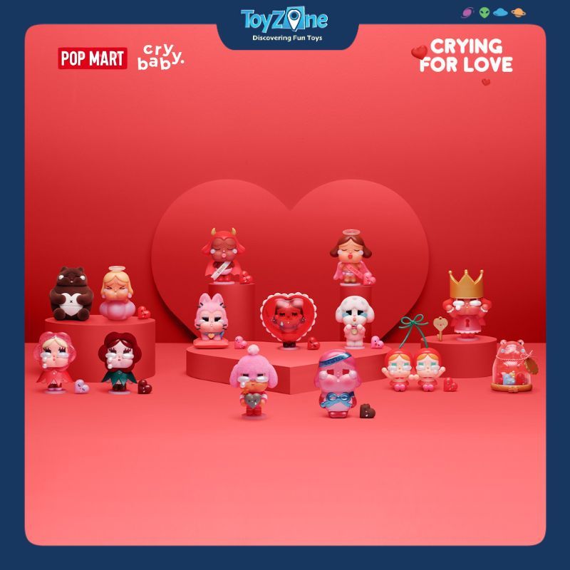 Mô Hình Đồ Chơi Blind Box CryBaby Crying For Love Series Figures (Khóc vì tình yêu) POP MART